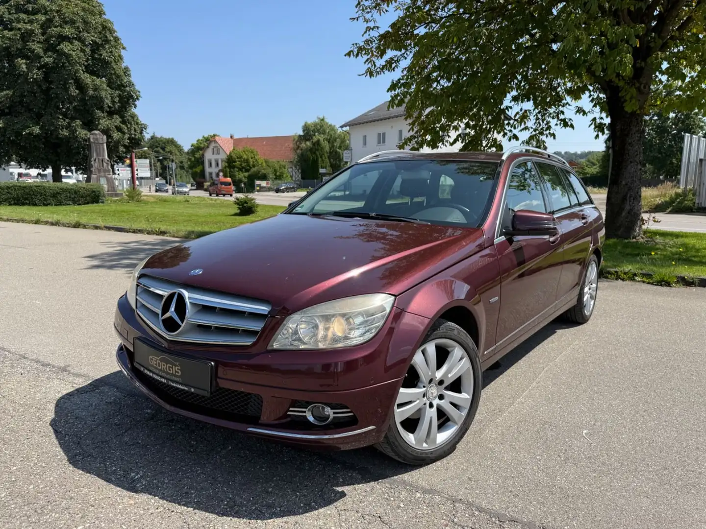 Mercedes-Benz C 180 T Kompressor Avantgarde Teilleder PDC SHZ Rot - 1