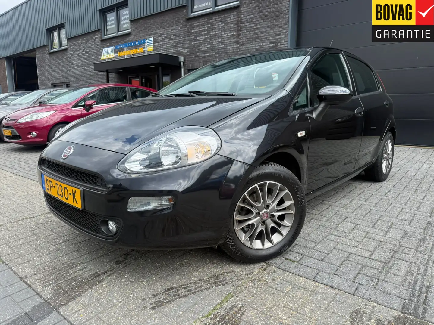 Fiat Punto Evo 1.2 Street | 12MND GARANTIE | AIRCO | ELEC RAMEN | Negro - 1