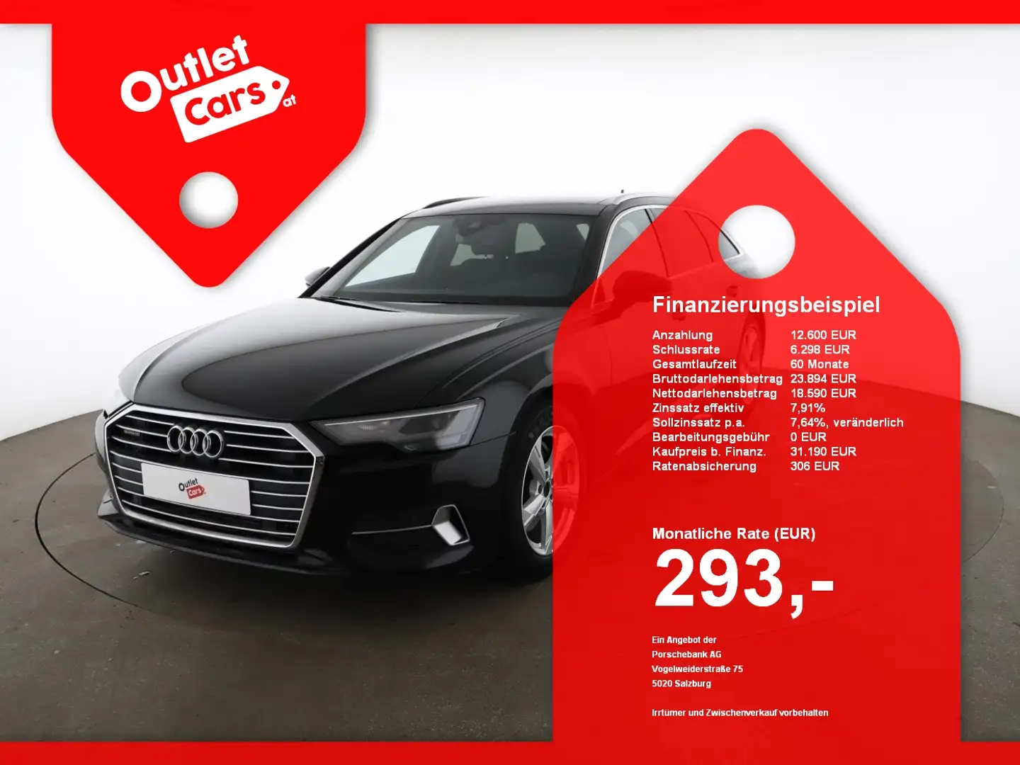 Audi A6 Avant 45 3.0 TDI quattro sport ASSIST+AHK+LED Schwarz - 1