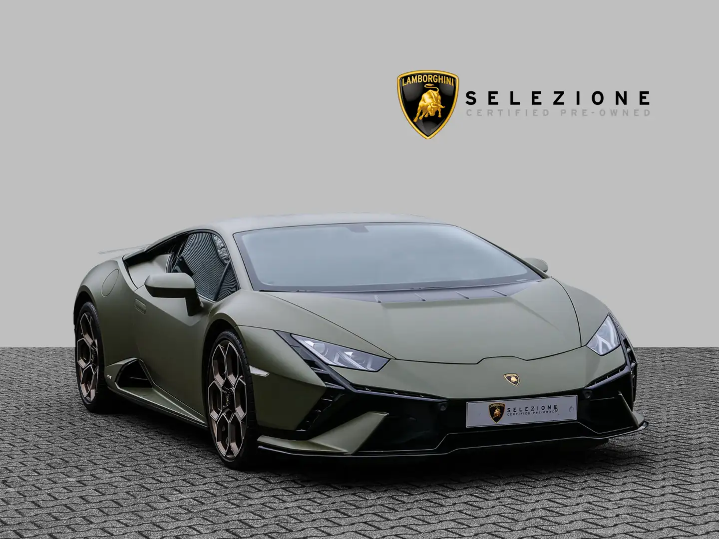 Lamborghini Huracán án Tecnica Verde Turbine, High Gloss Black zelena - 1