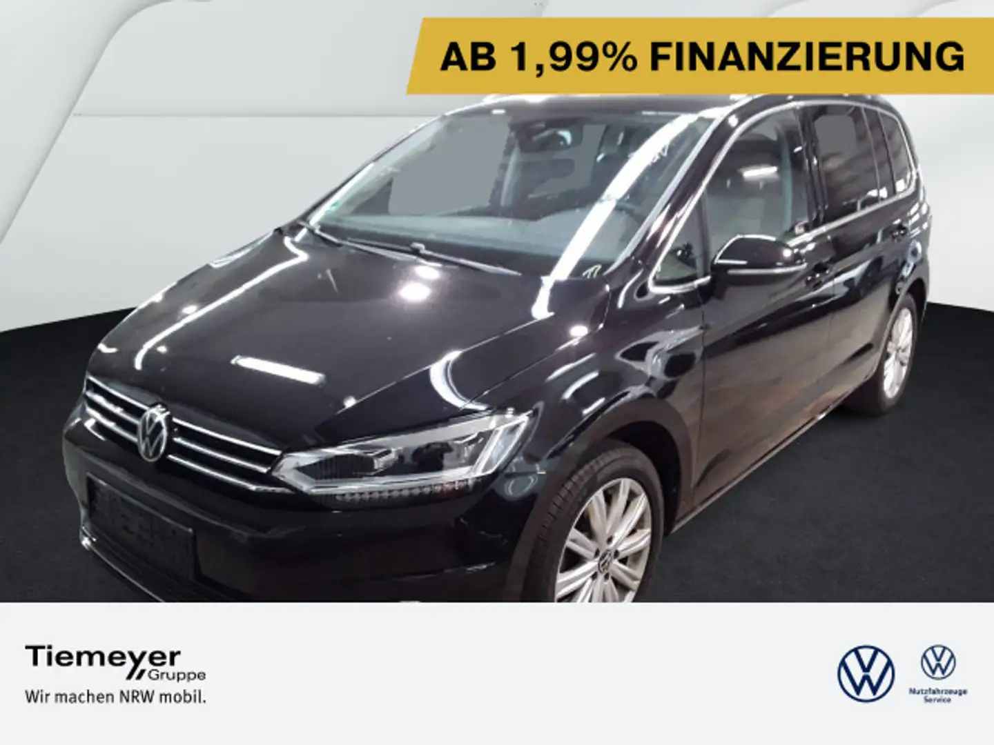 Volkswagen Touran 2.0 TDI DSG HIGHLINE 7-SITZE NAVI AHK KAM Schwarz - 1