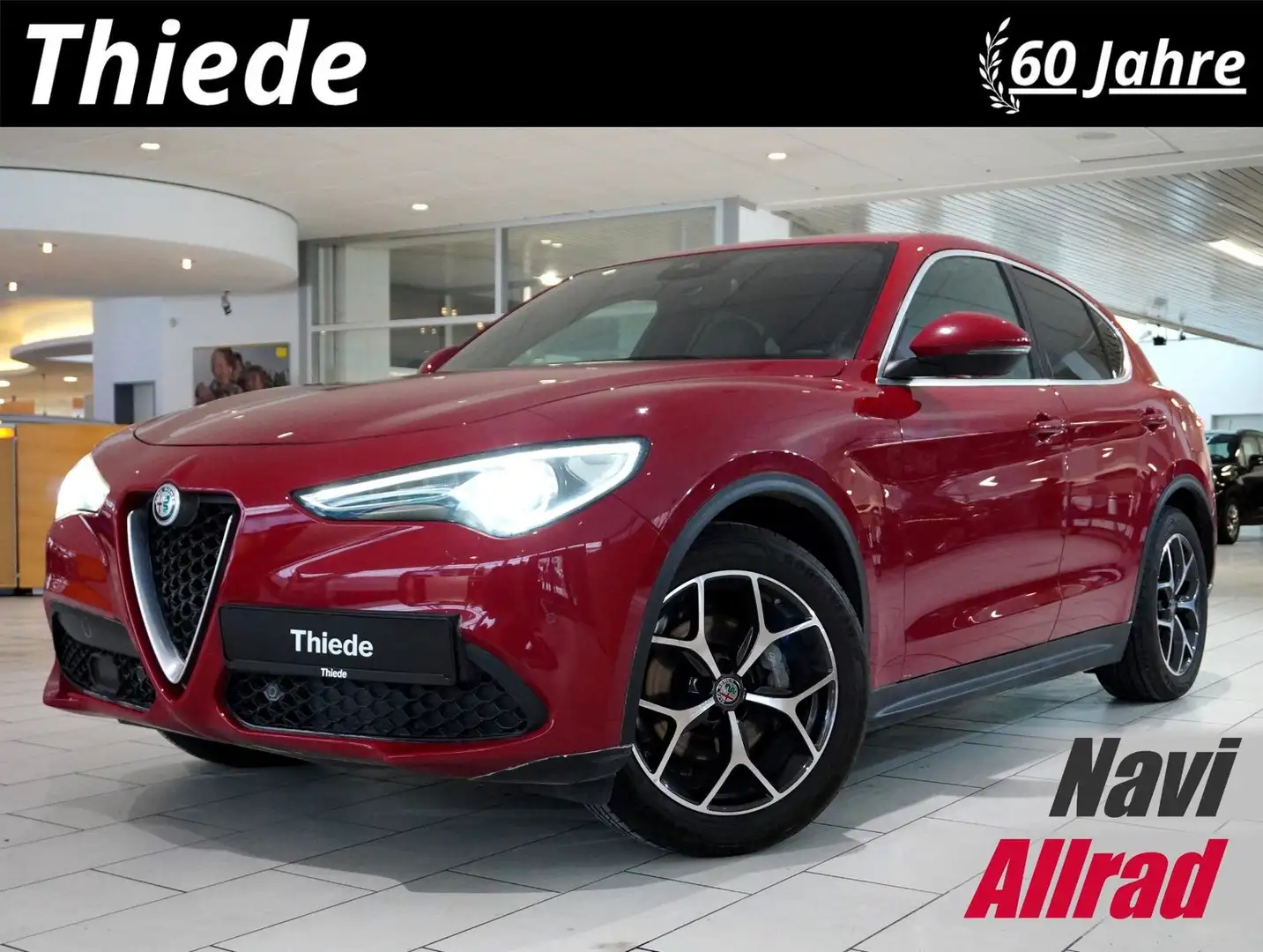 Alfa Romeo Stelvio 2.2D AWD NAVI/LED/KAMERA/LEDER/ACC/AHK Rouge - 1