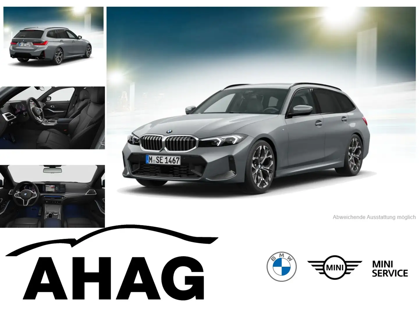 BMW 320 d Touring Automatik M Sportpaket Sport Aut. Grau - 1
