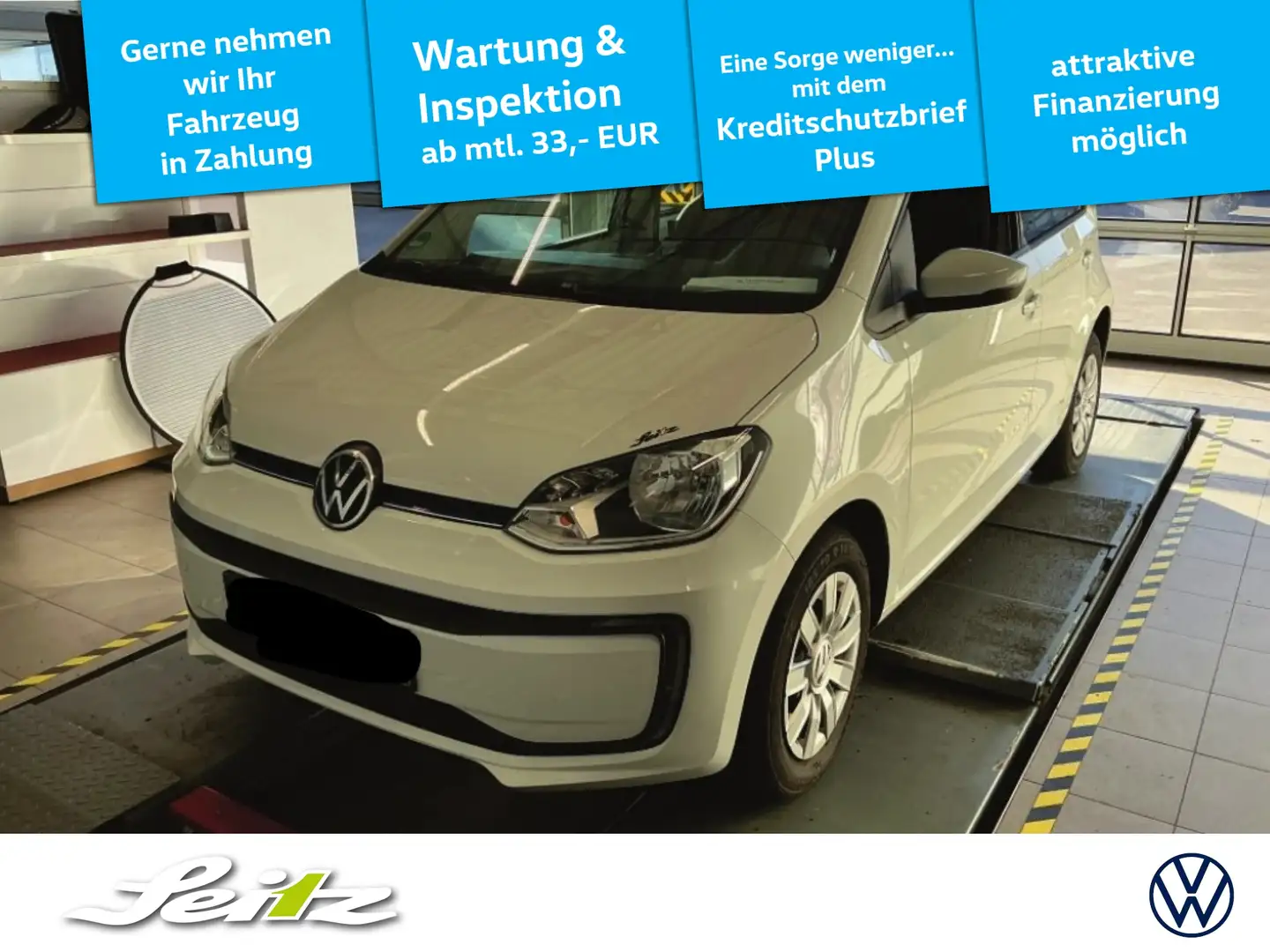 Volkswagen e-up! *KAMERA*SITZH*BLUETOOTH* Blanc - 1