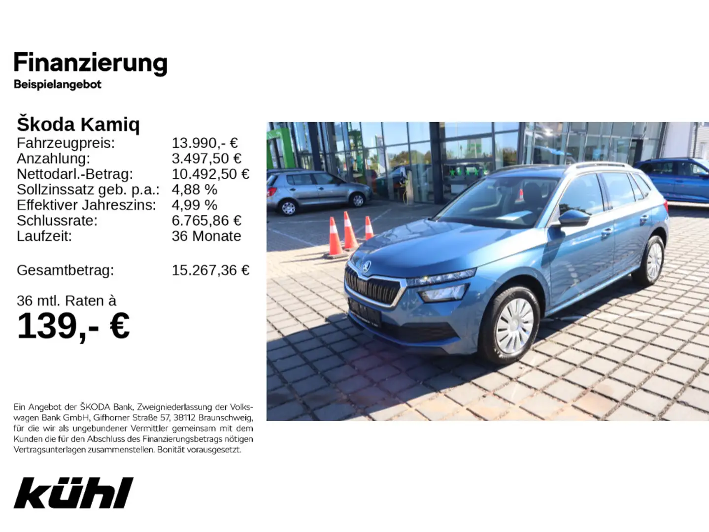 Skoda Kamiq 1.0 TSI Active Blau - 1