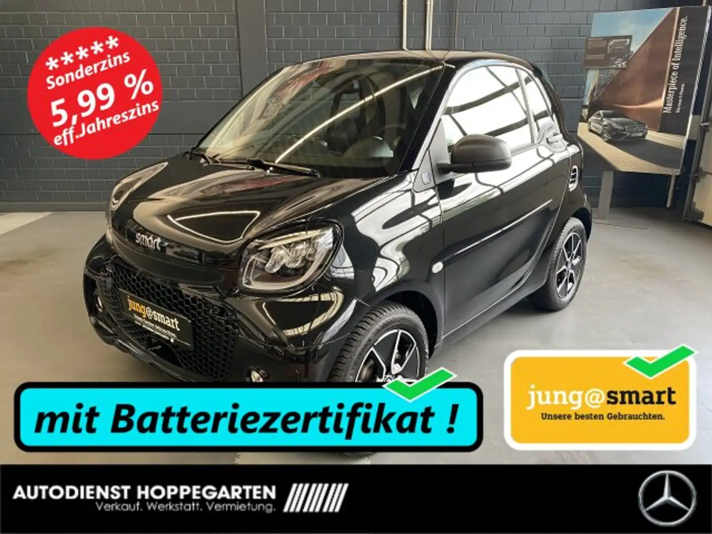 smart forTwo EQ passion Excl. LED Panorama Kamera JBL 15" BC Schwarz - 1