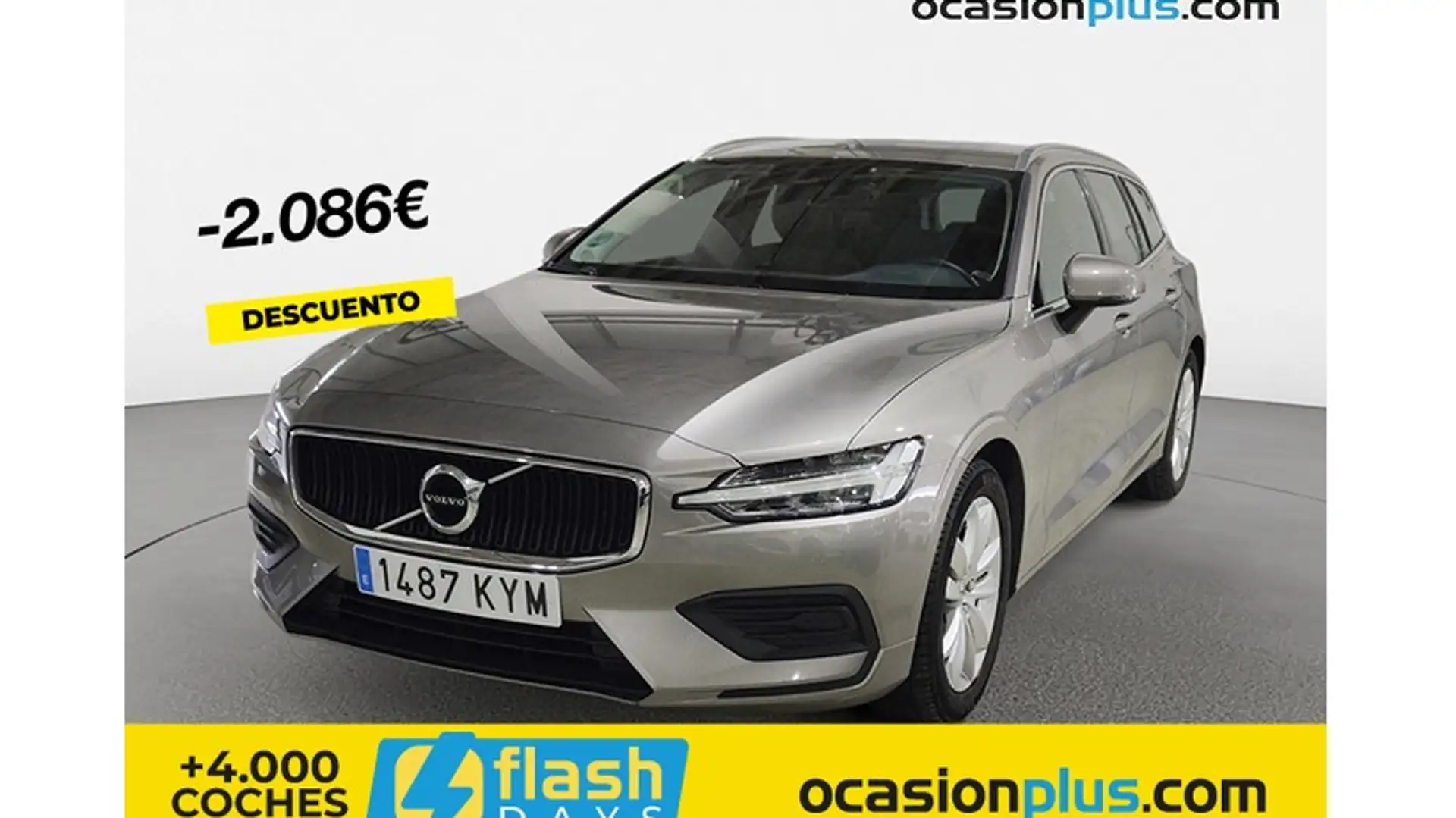 Volvo V60 D3 Momentum Aut. Gris - 1