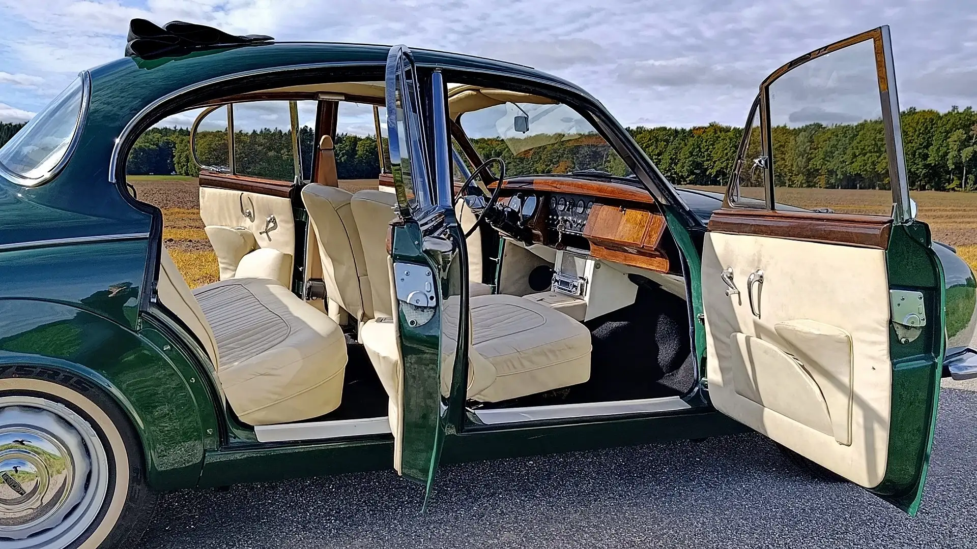 Jaguar MK II * LINKSLENKER * FALTDACH XXL * 4 Gang Automatik Green - 2