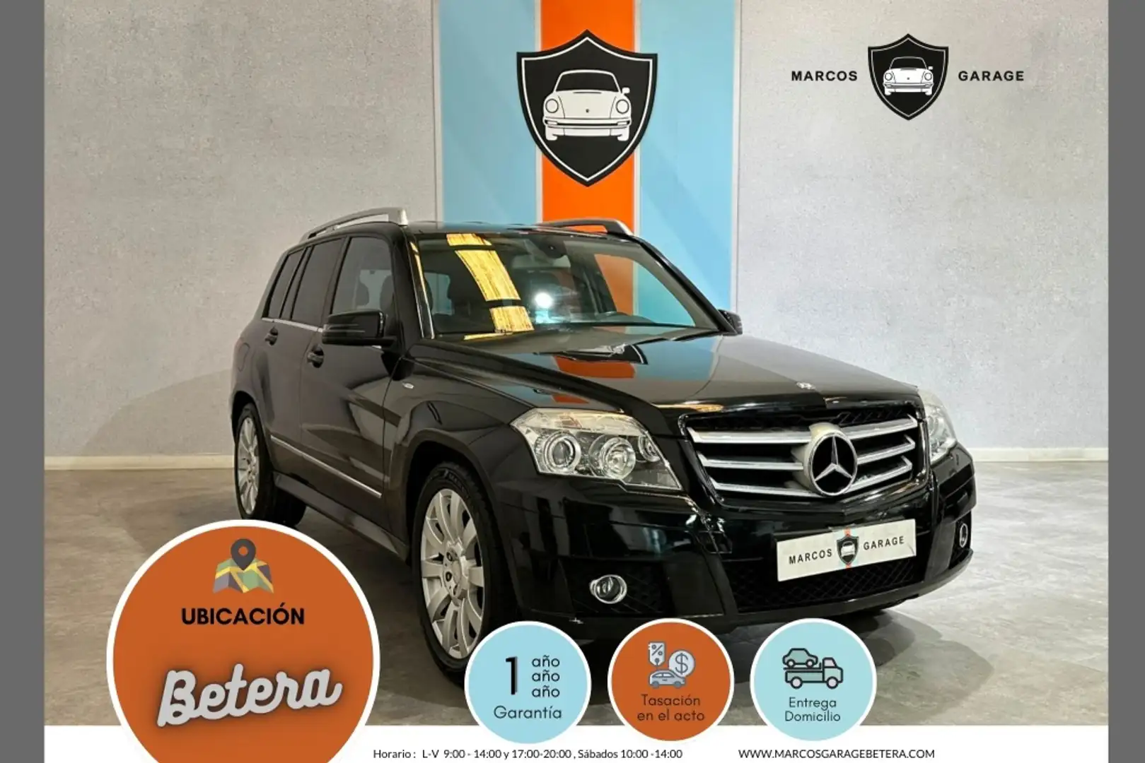 Mercedes-Benz GLK 200 200CDI BE 7G Negro - 1