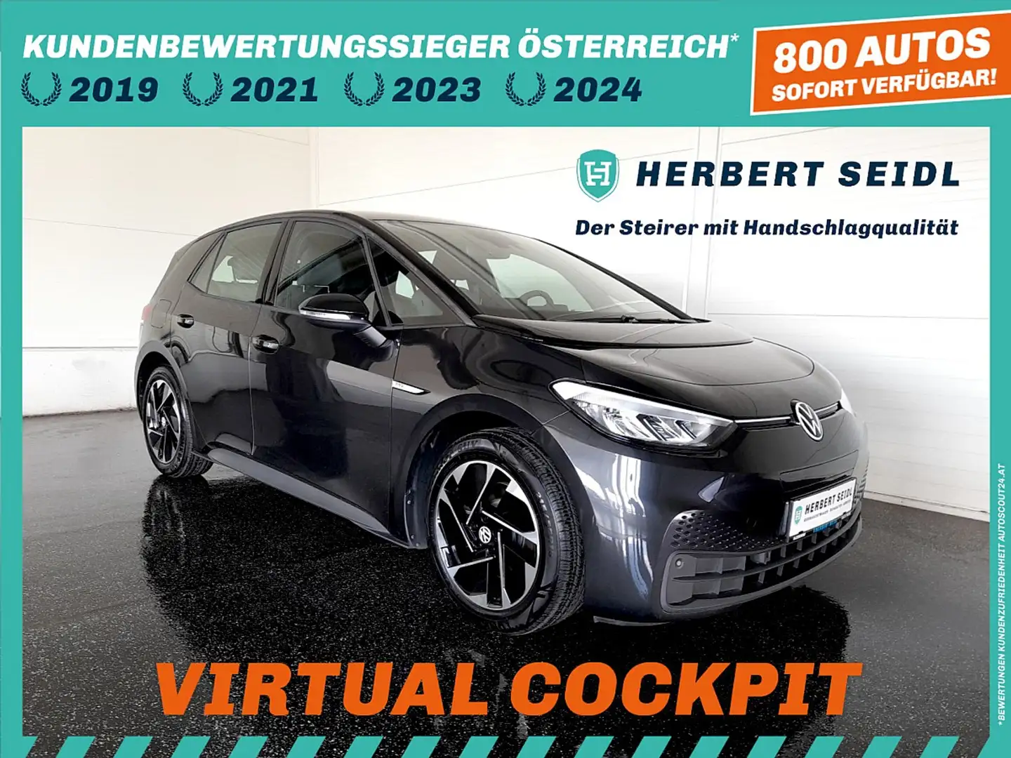 Volkswagen ID.3 ID. 3 Pro 58kWh *18 ZOLL / VIRTUELL / LED / NAV... Grijs - 1