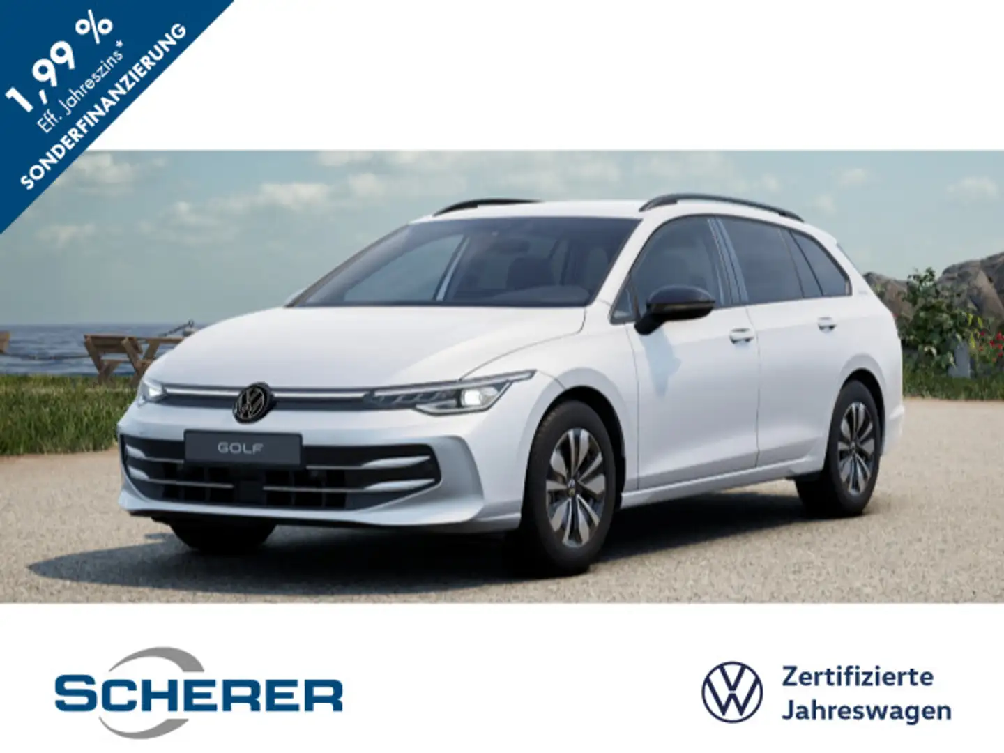 Volkswagen Golf Variant Golf VIII Variant GOAL 1.5 TSI NAVI AHK KAMERA L Weiß - 1