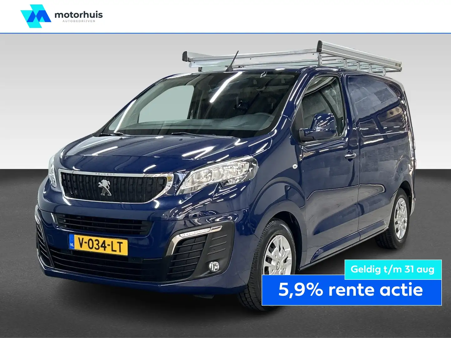 Peugeot Expert L1H1 1.6 BlueHDi EURO6 115PK PREMIUM 3 ZITS NAVI P Blau - 1