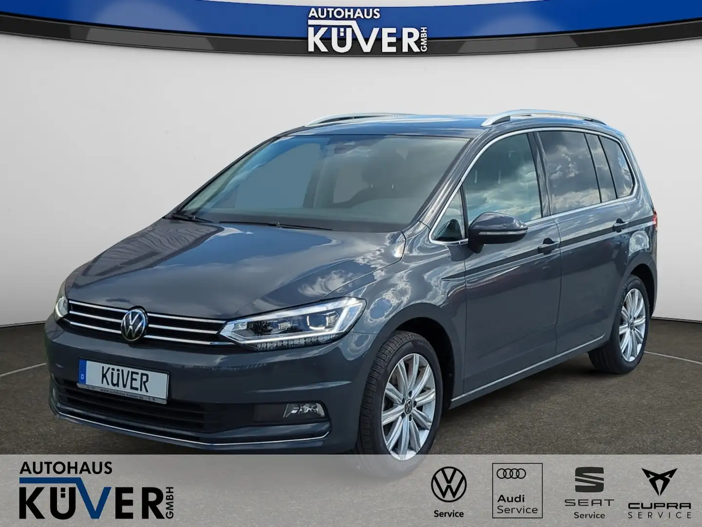Volkswagen Touran Highline 1,5 TSI DSG Navi+ACC+AHK+Shzg. Grau - 1