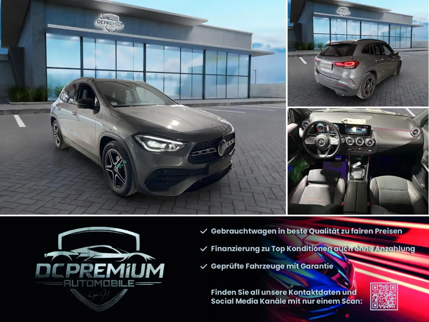 Mercedes-Benz GLA 180 d, AMG, Navi,Nigth,Multibeam LED,AHK Grigio - 1