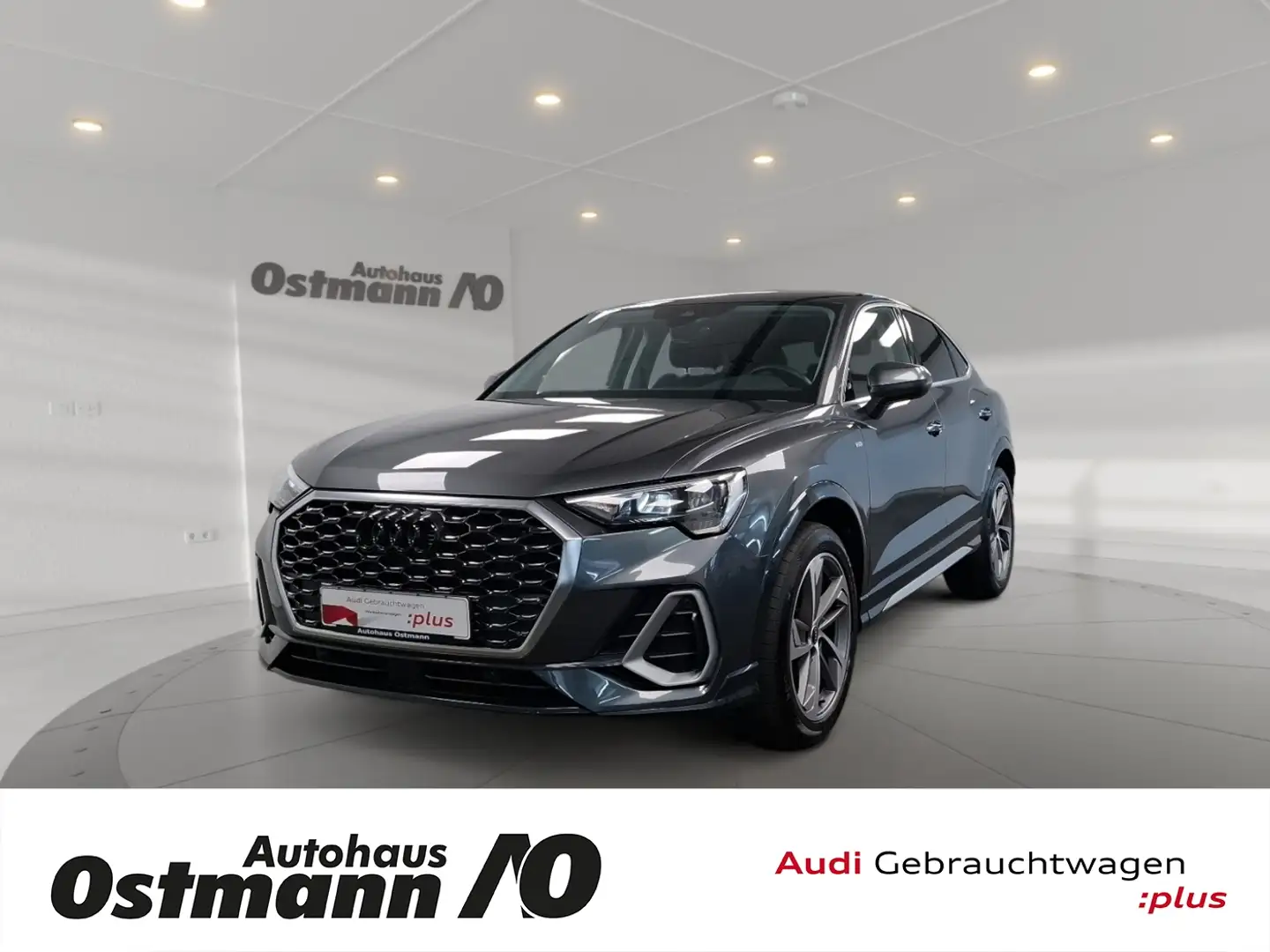 Audi Q3 Sportback 35 TFSI S-Line AHK RFK STH el.Heck Gris - 1