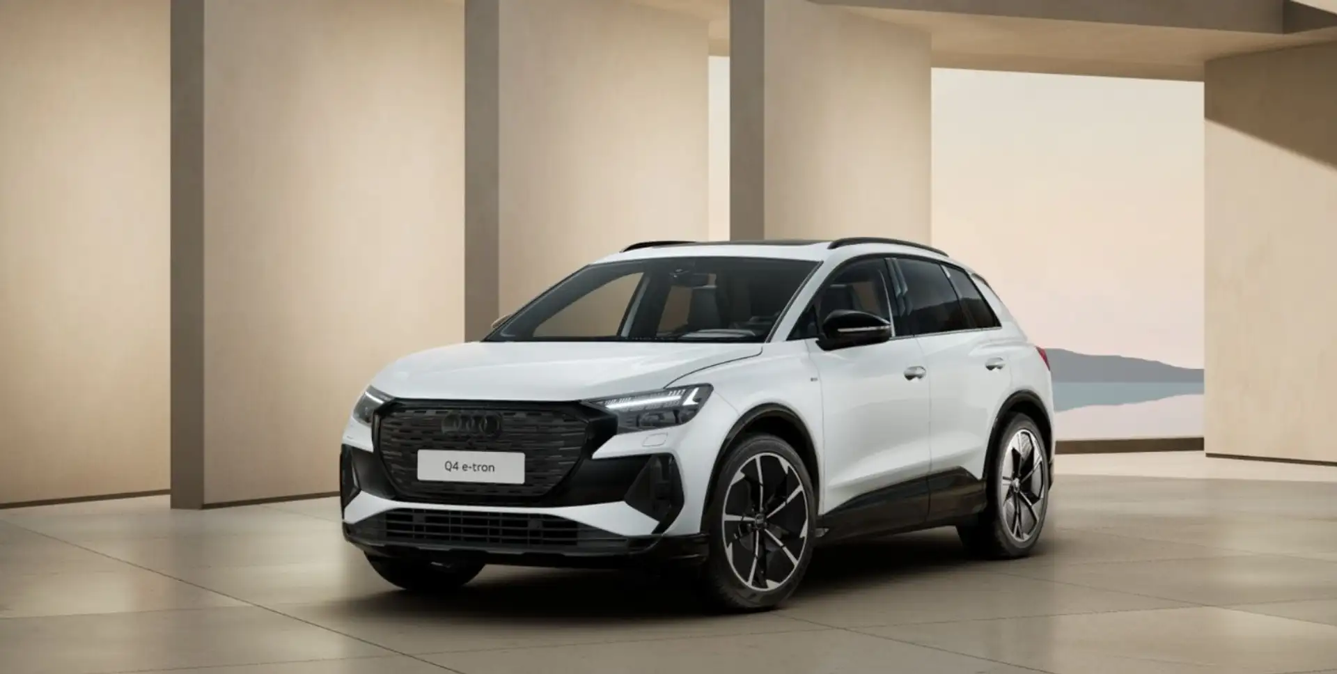Audi Q4 e-tron Q4 45 e-tron quattro 210 kW S-Line Edition Wit - 2