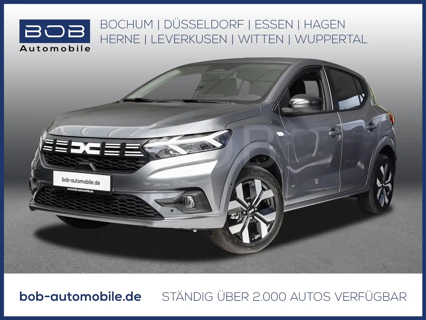 Dacia Sandero Journey ECO-G 100 8-fach bereift NAVI SHZ PDC RFK Grau - 1