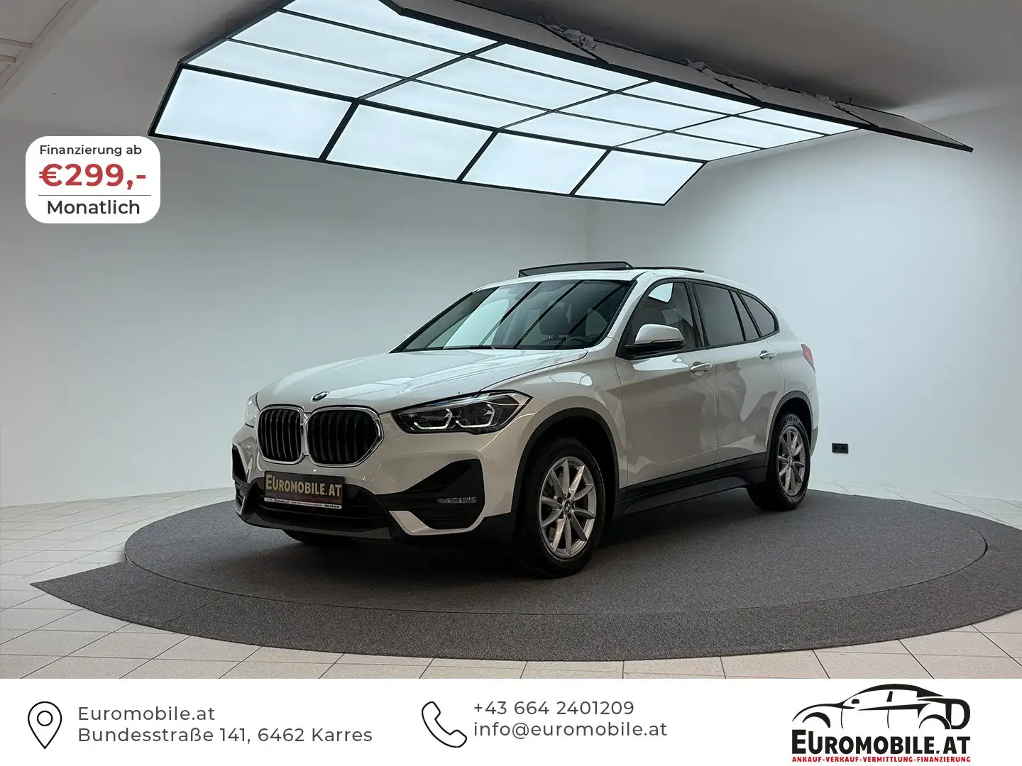 BMW X1 xDrive 20 d Advantage *AHK*PANO*AMBIENTE*LED*H&K* Weiß - 1