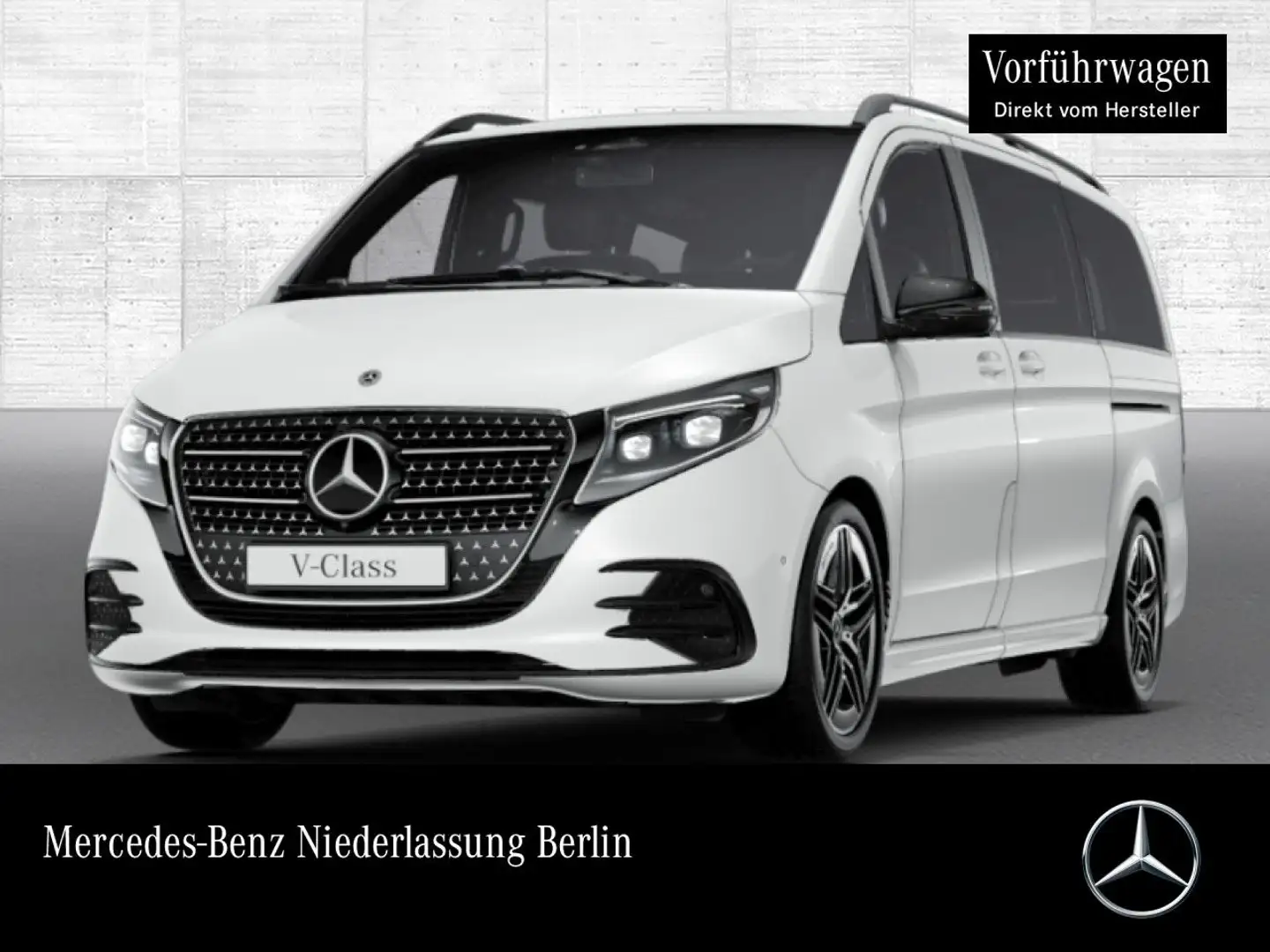 Mercedes-Benz V 300 d AVANTGARDE+AMG+9G+AHK+StandHZ+Klimaautom Weiß - 1