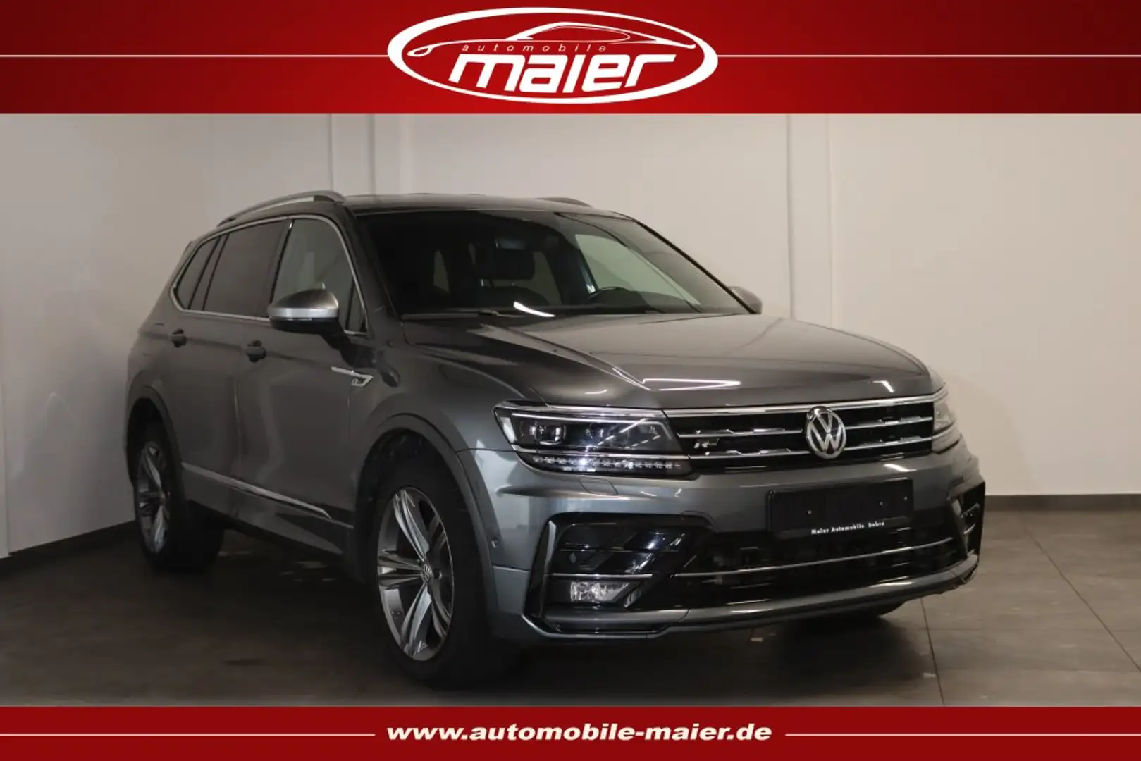 Volkswagen Tiguan Allspace 2.0 TDI 4M R-Line-VIRT-360°-AHK- Grey - 1