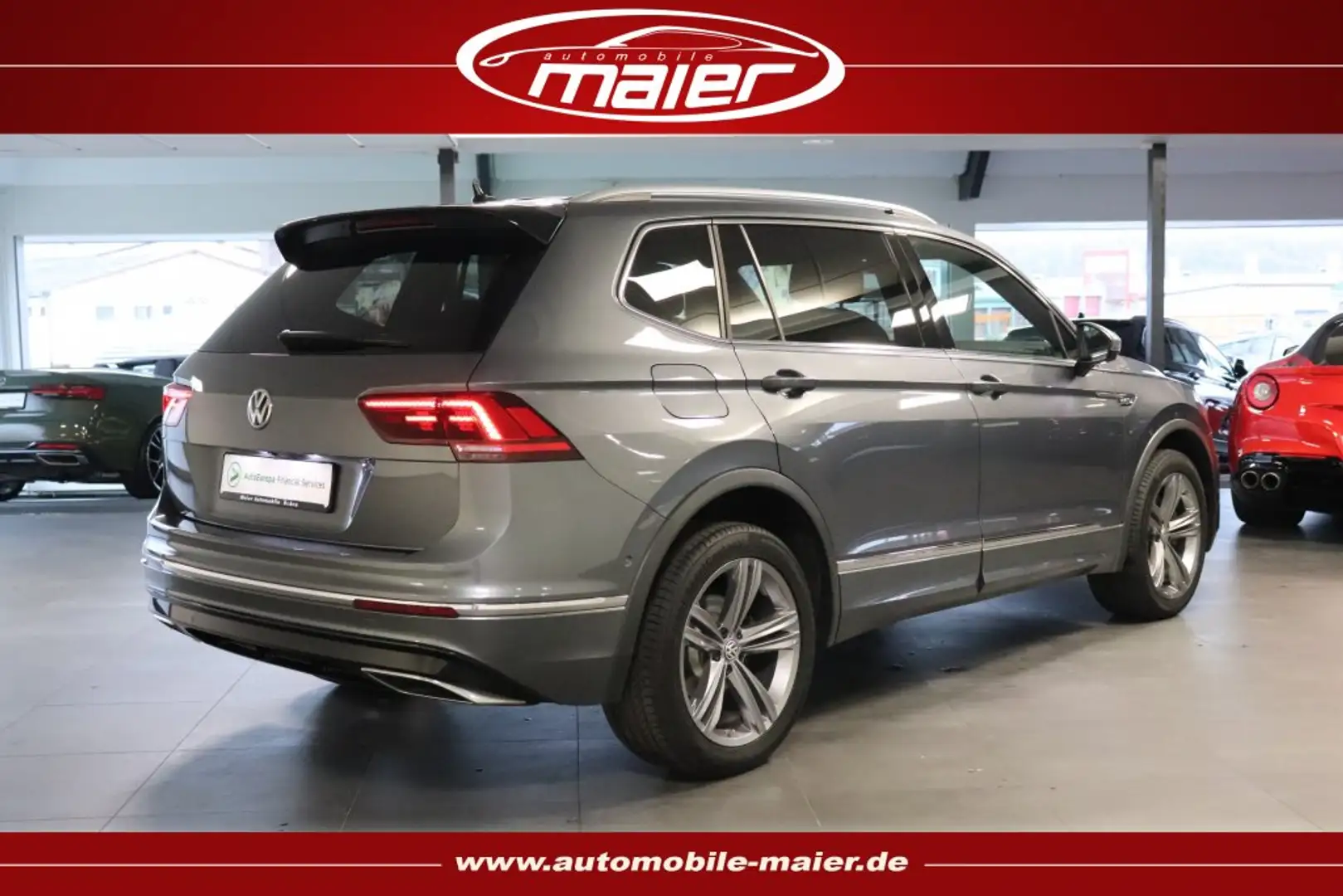 Volkswagen Tiguan Allspace 2.0 TDI 4M R-Line-VIRT-360°-AHK- Grau - 2