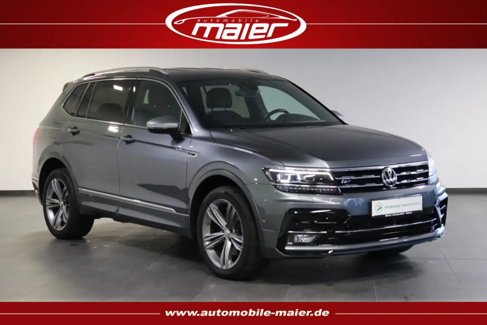 Volkswagen Tiguan Allspace 2.0 TDI 4M R-Line-VIRT-360°-AHK- Grau - 1