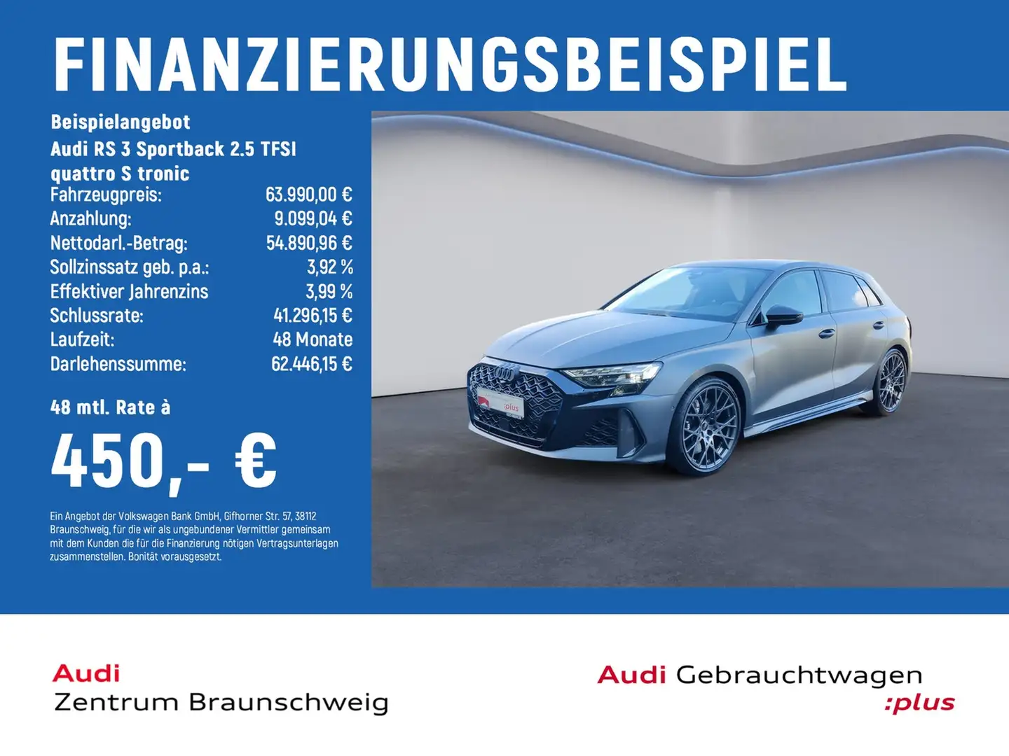 Audi RS3 RS 3 Sportback 2.5 TFSI quattro S tronic MATRIX... Grau - 2