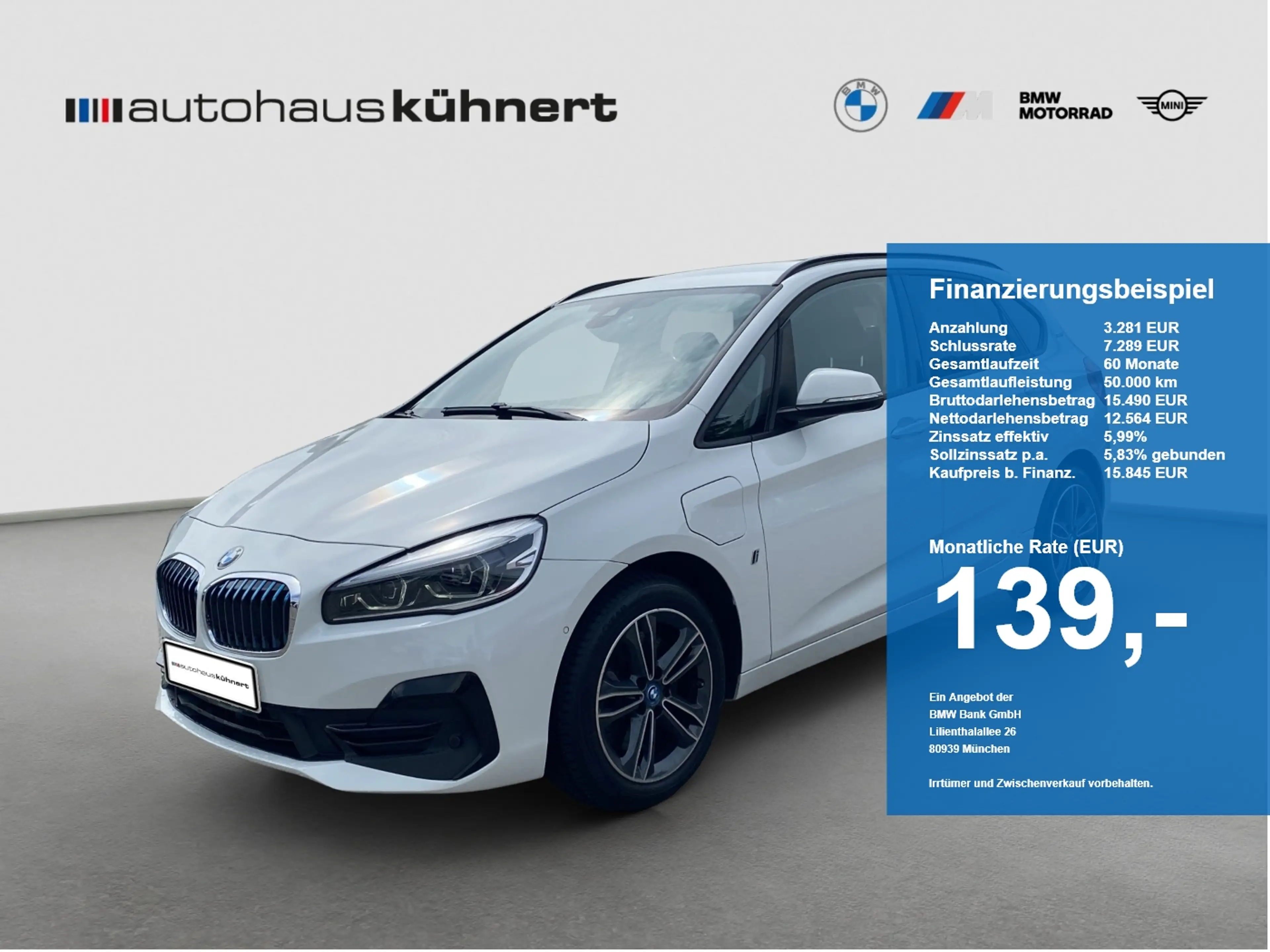 BMW 225 225xe iPerformance Active ACC LED SpurAss StHzg
