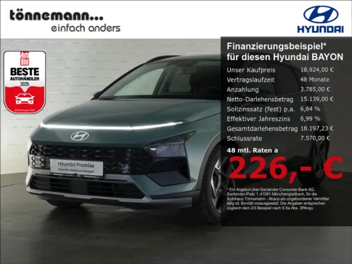 Hyundai BAYON FACELIFT T-GDI PRIME+VOLL LED+NAVI+RÜCKFAHRKAMERA+
