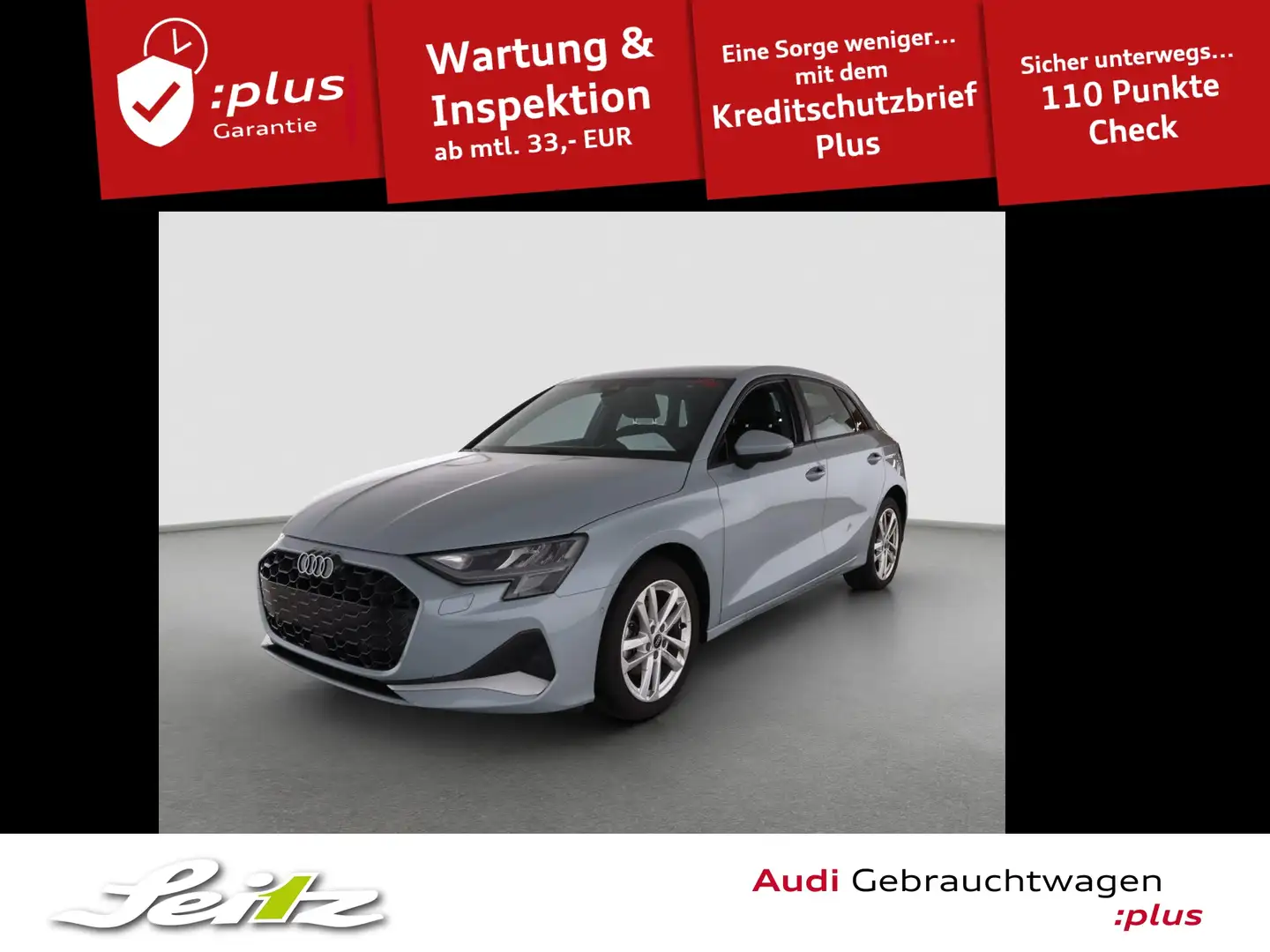 Audi A3 Sportback 35 TDI advanced *HEAD-UP*SONOS*NAVI* Grijs - 1