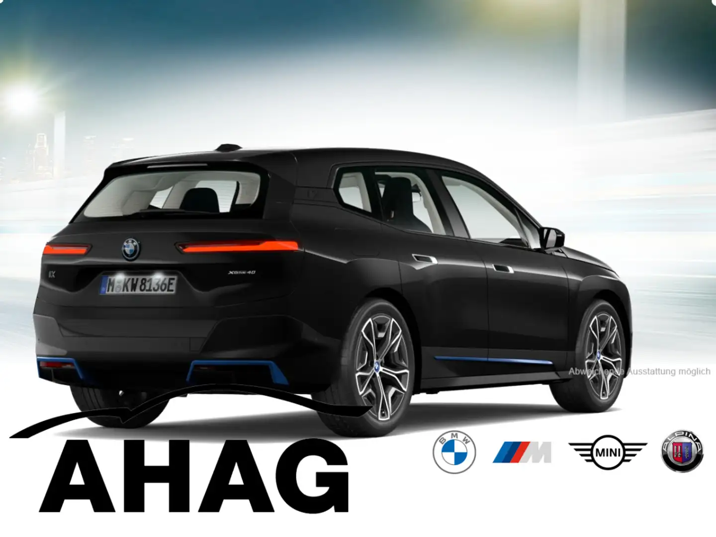 BMW iX xDrive40 Sportpaket Klimaaut. AHK Soft-Close Schwarz - 2