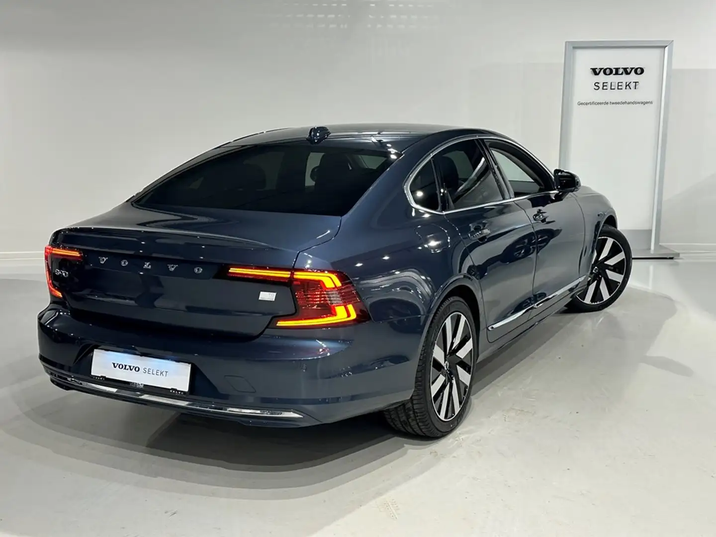 Volvo S90 T8 Recharge Bright Long Range Bleu - 2