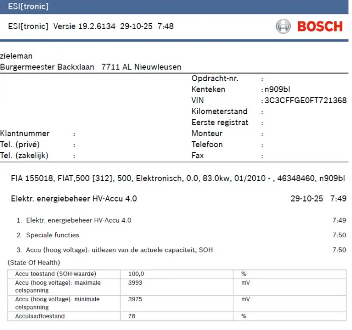 Fiat 500 electric 24 kWh - Airco, Xenon, Stoelverw. 500e, S Azul - 2