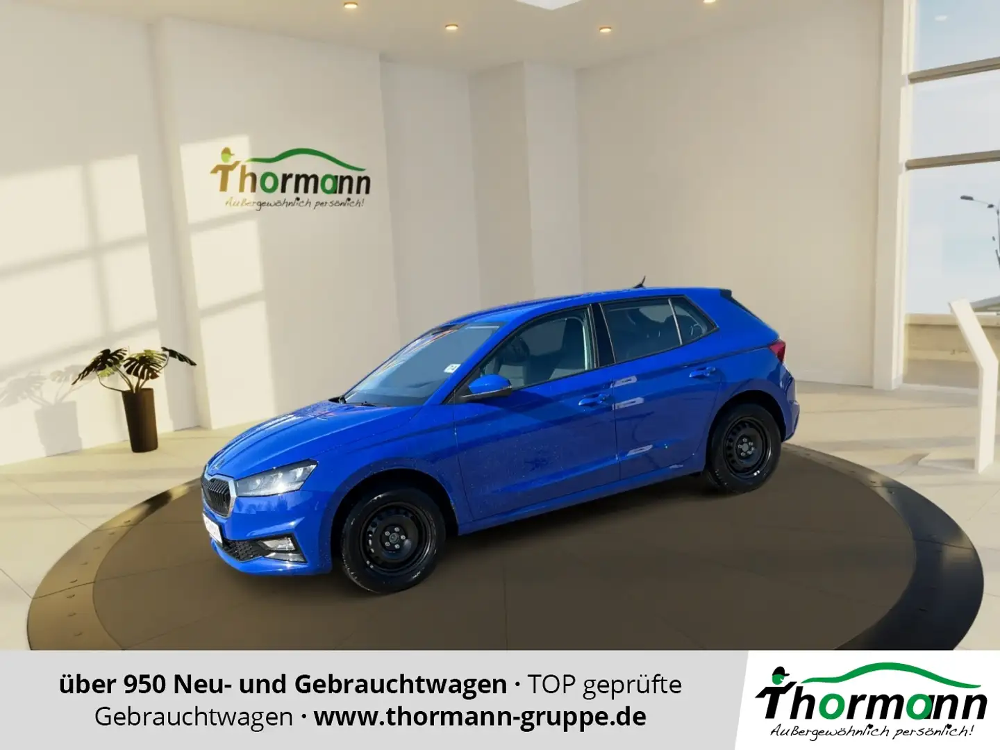 Skoda Fabia Essence 1.0 MPI LED PDC Bleu - 1