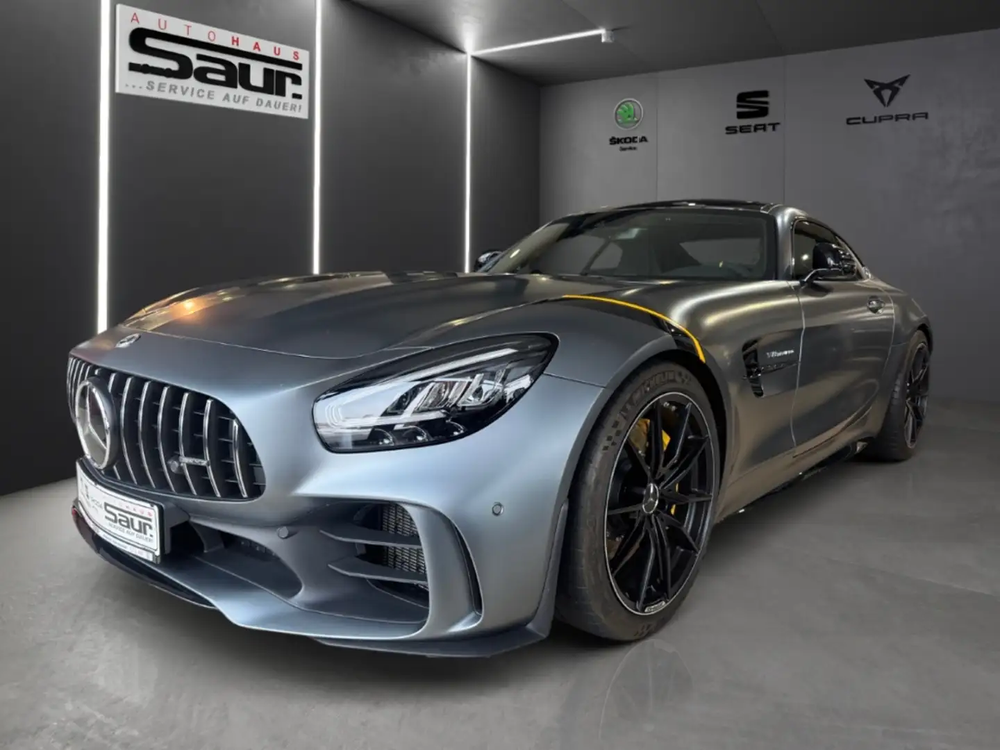 Mercedes-Benz AMG GT R Coupe 4.0 V8 CARBON RÜCKFAHRKAMERA SHZ KLIMA Gris - 2