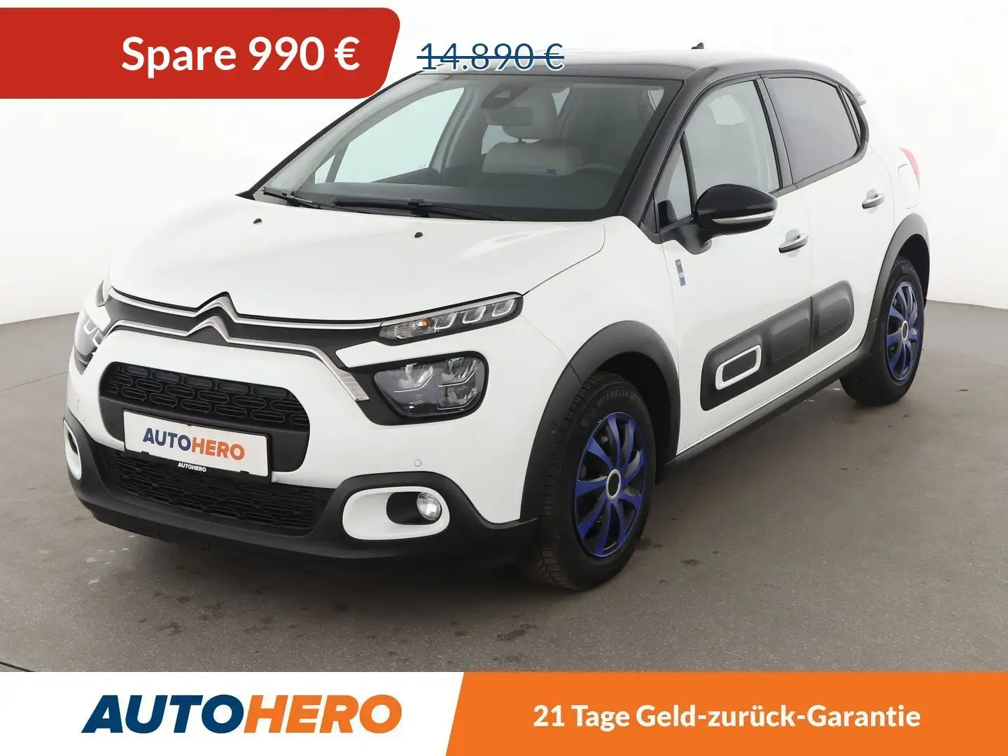 Citroen C3 1.2 PureTech Saint James Aut.*NAVI*SHZ*LIMITER* Blanc - 1