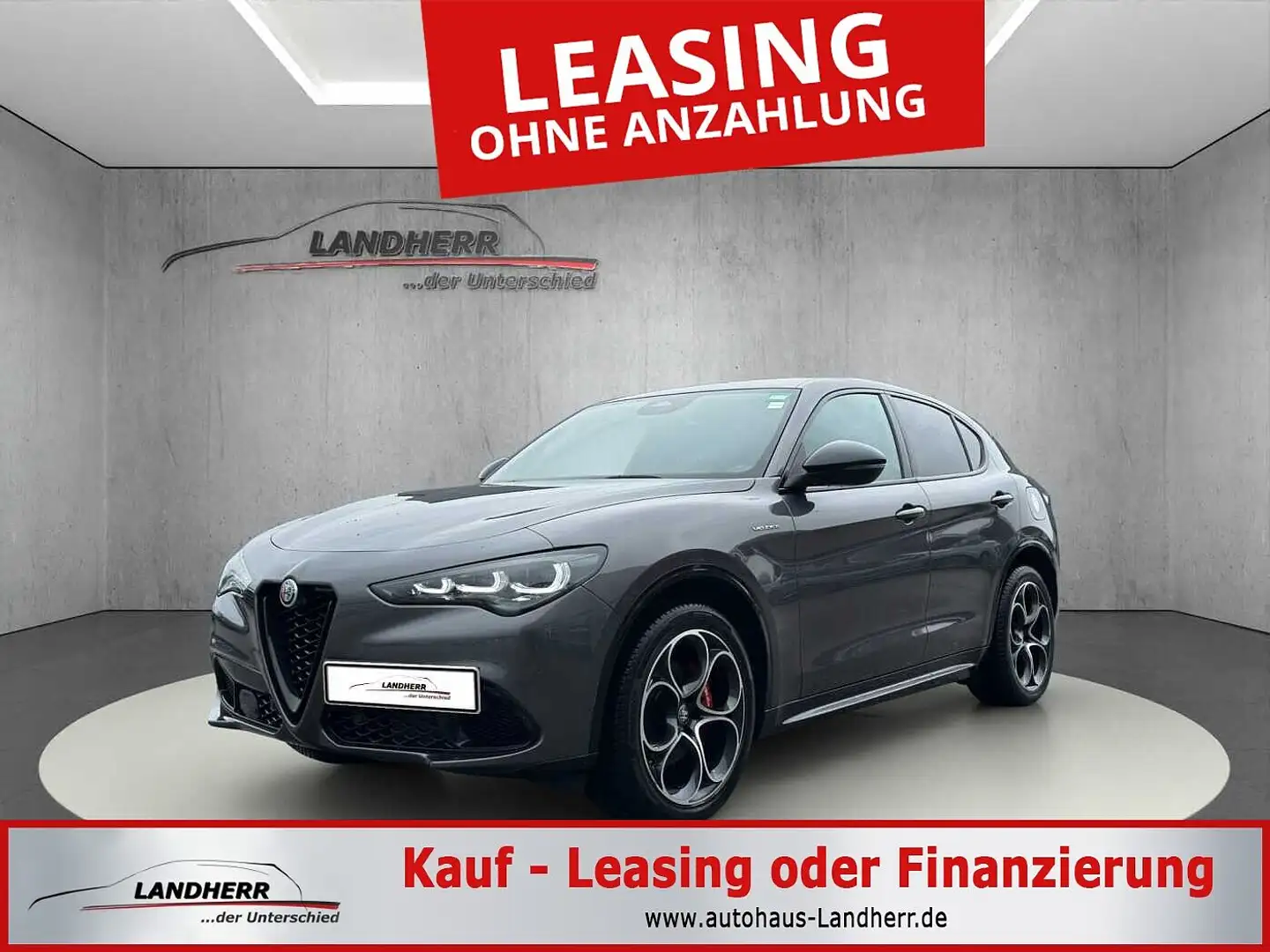 Alfa Romeo Stelvio 2.2 Veloce Leder/el. Heckklappe Grau - 1