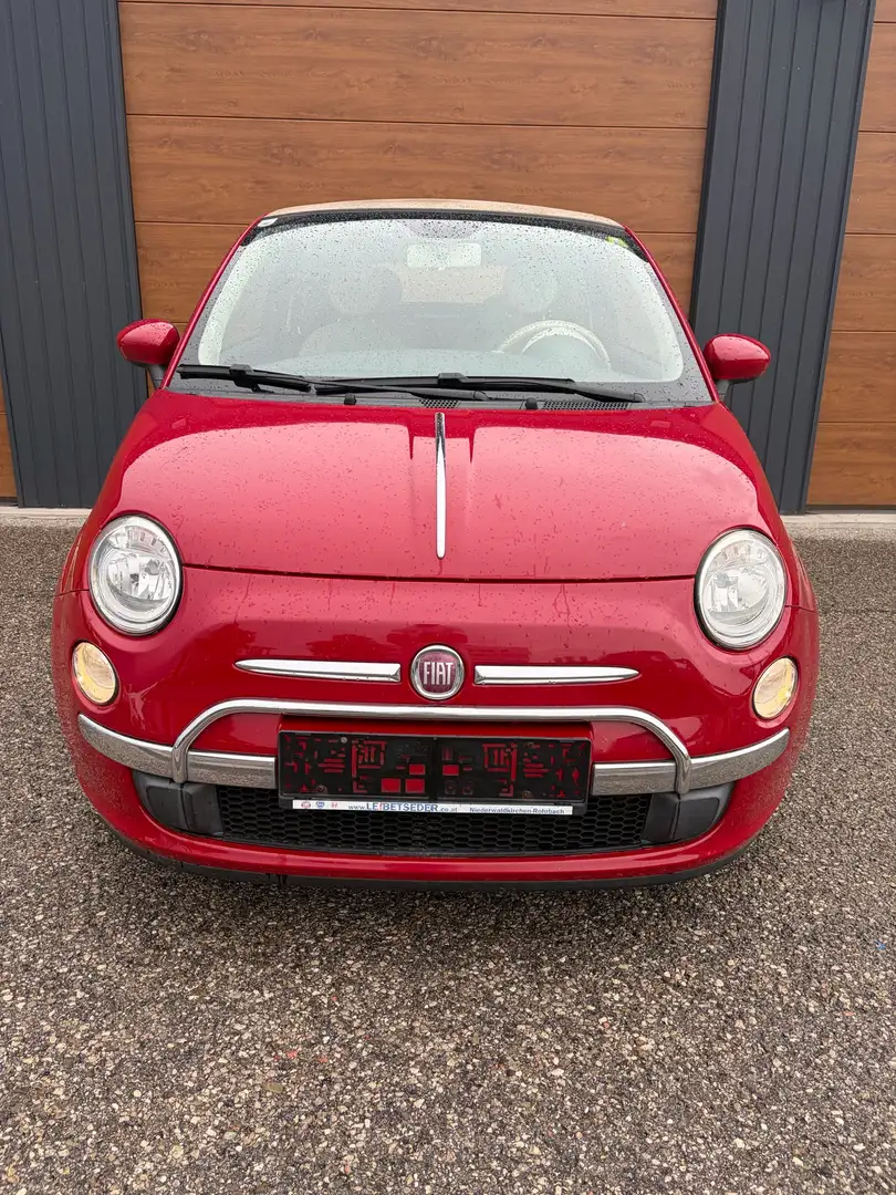 Fiat 500C 500 Cabrio 1,2 Pop Dualogic 2010 Rot - 1
