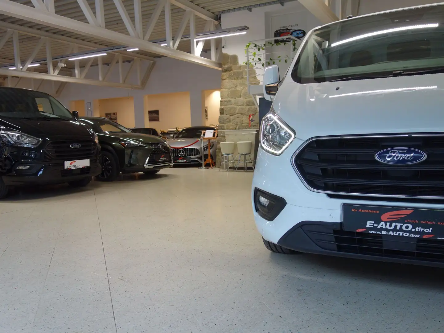 Ford Transit Custom *MWST *LEASING *ERSTBESITZ *GEPFLEGT *1882 Blanc - 2