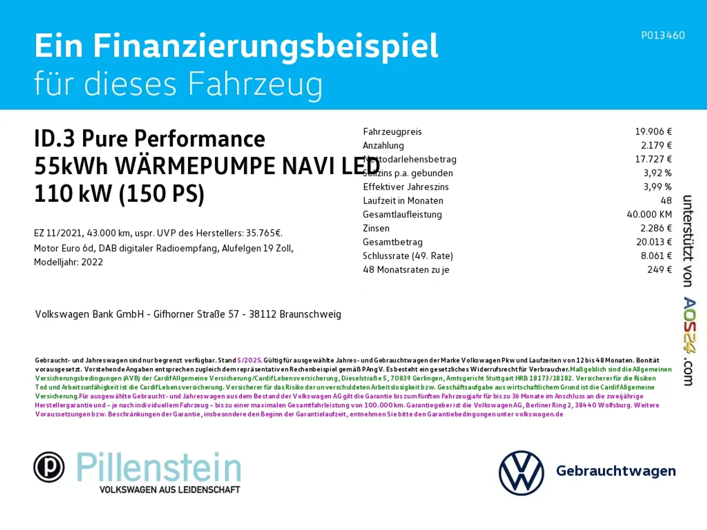Volkswagen ID.3 Pure Performance 55kWh WÄRMEPUMPE NAVI LED Weiß - 2