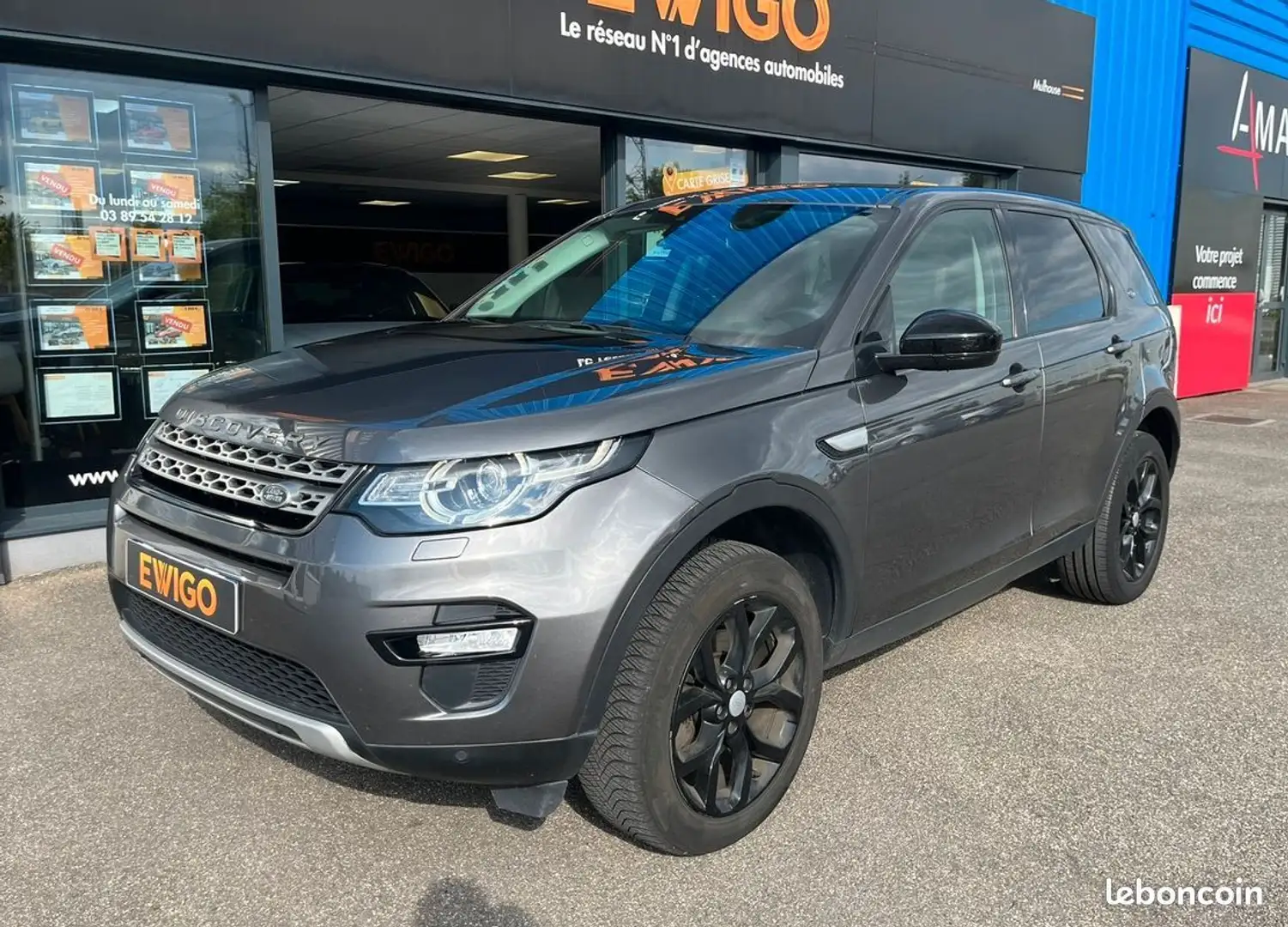 Land Rover Discovery Sport Land rover 2.0 td4 180ch mark iv 4wd bva 7 places toit pano Gris - 2