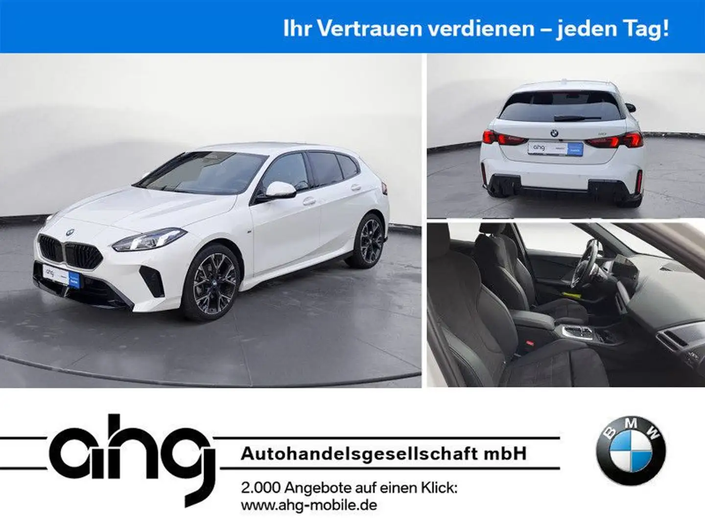 BMW 120 Limousine M Sport Navi LED Rückfahrkamera Sp Weiß - 1