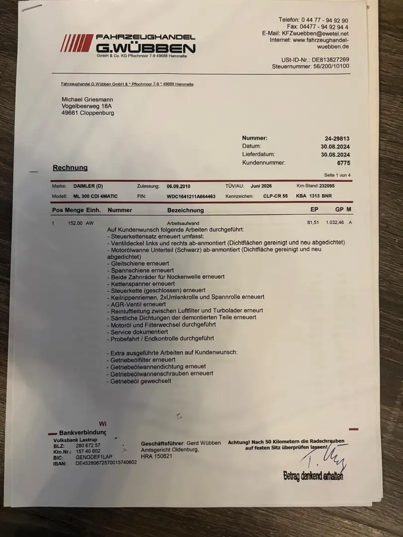 Mercedes-Benz ML 300 ML 300 CDI Grand Edition Weiß - 2