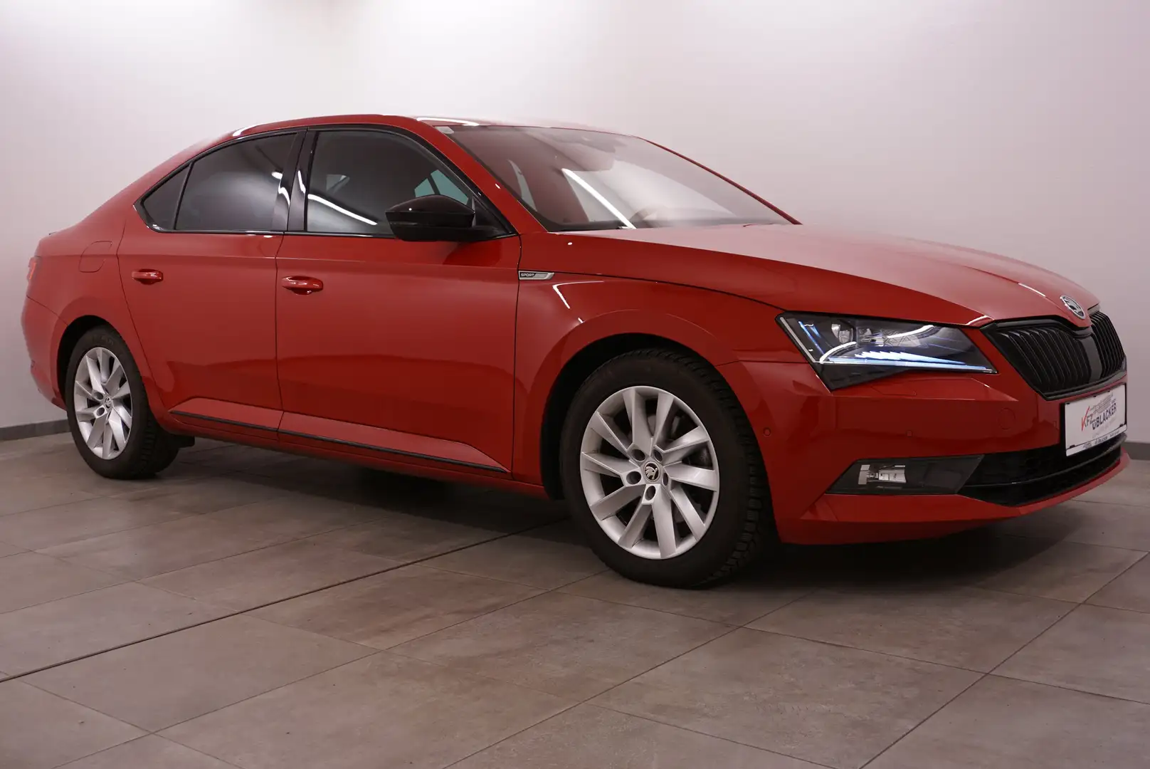 Skoda Superb Sportline Limousine // ACC // AHK // Teilleder Rot - 1