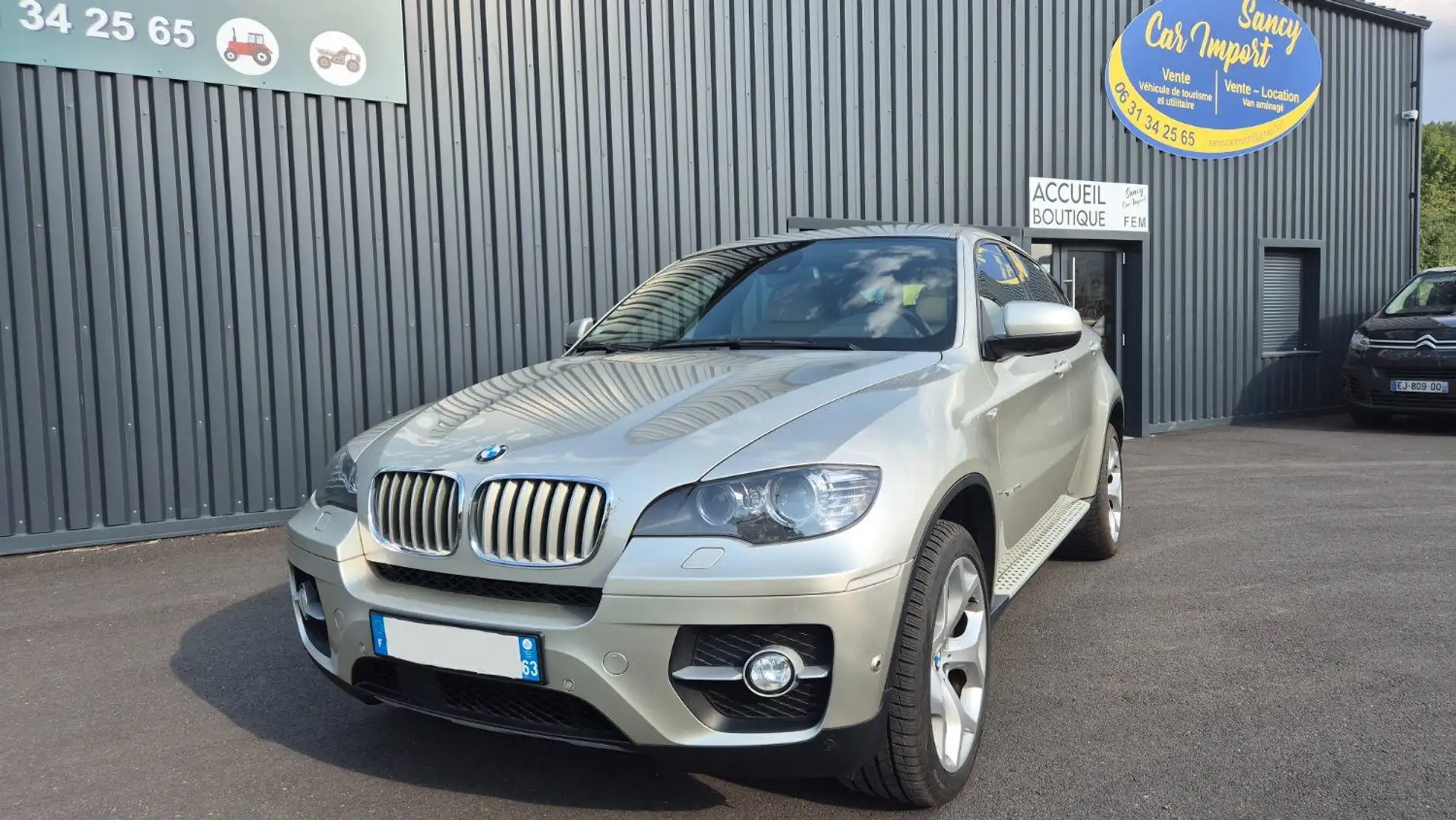 BMW X6 X6 I (E71) xDrive50iA 407ch Luxe Caméra Tète Haute 20 Beige - 1