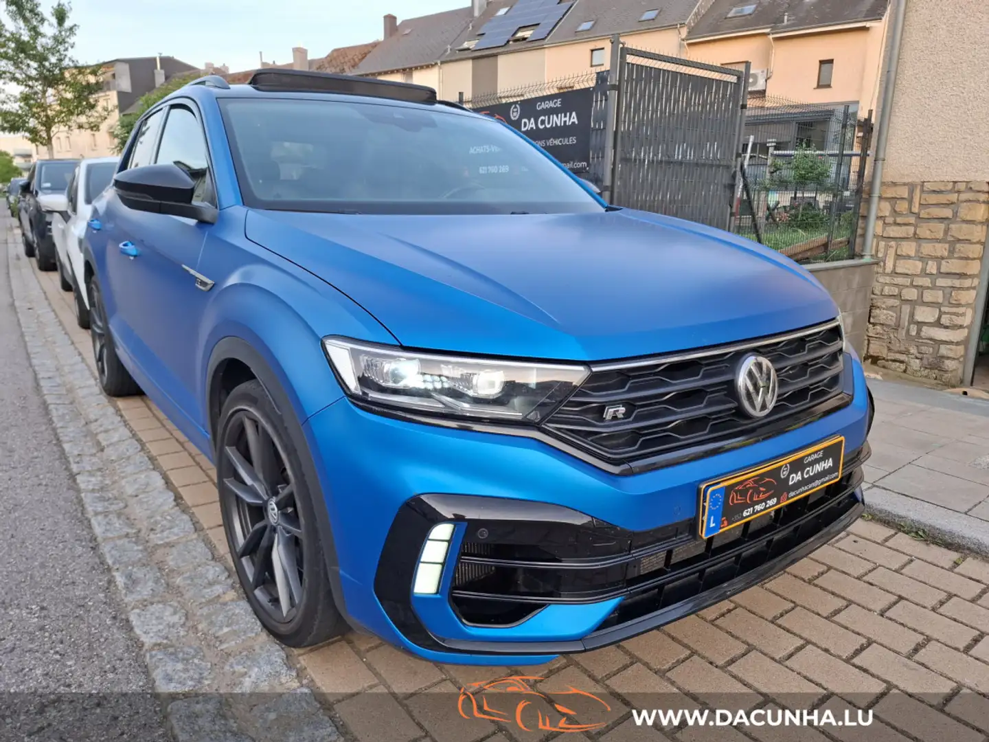 Volkswagen T-Roc 2.0 TSI R 4Motion DSG, AKRAPOVIC, PANORAMIQUE, COC Bleu - 1