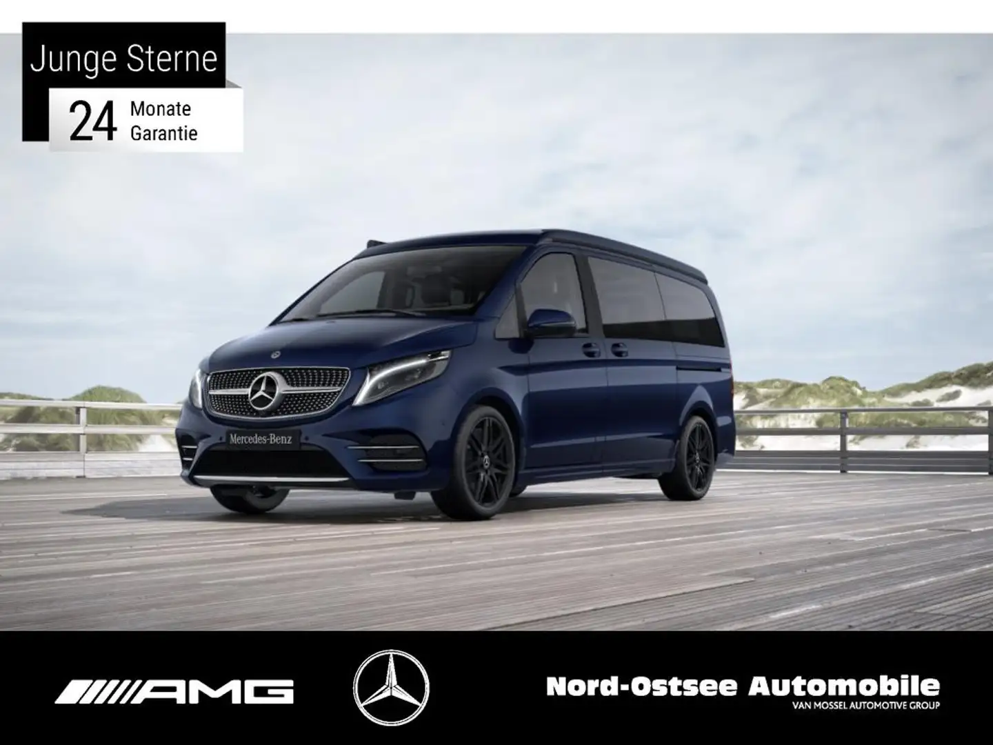 Mercedes-Benz Marco Polo V 250  HORIZON AHK LED MBUX DISTR NAVI Niebieski - 1