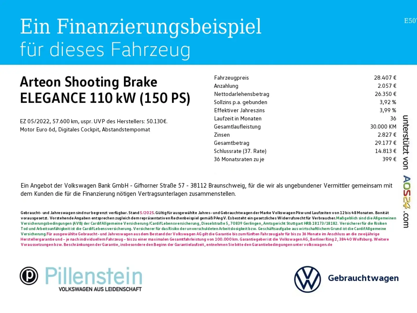 Volkswagen Arteon Shooting Brake ELEGANCE 2.0 TDI DSG AHK NAVI ACC P Schwarz - 2