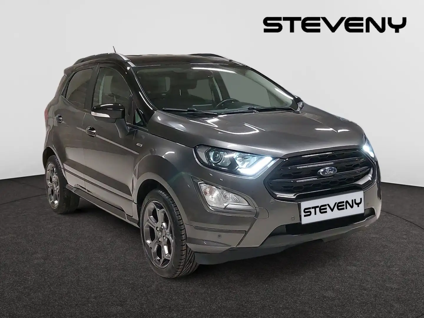 Ford EcoSport ST-LINE 1.0i EcoBoost 125CV *GPS*MI CUIR*CRUISE* Gris - 2