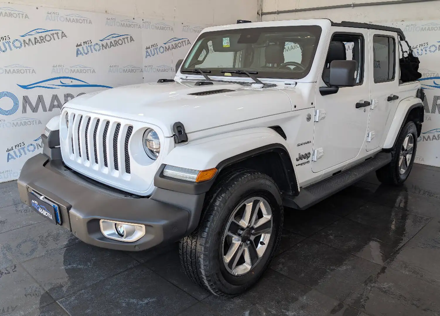 Jeep Wrangler 2.2 mjt II Sahara auto TAGLIANDI JEEP! Blanc - 1